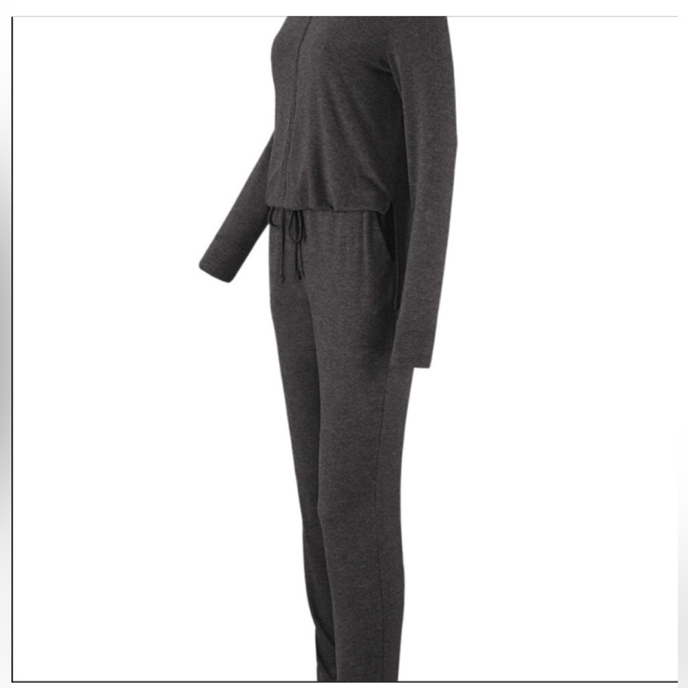 Cabi dark gray comfy jumpsuit size small - Picture 2 of 16
